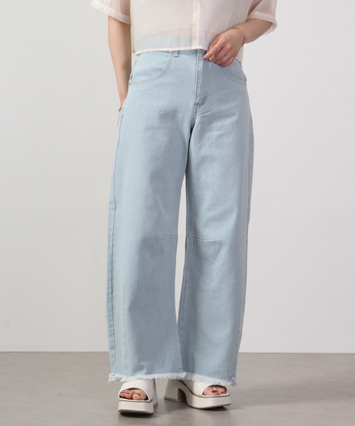 Blasty(ブラスティー)の「BLASTY カーブデニム(デニムパンツ・レディース・ブラック/サックスブルー/ライトブルー・M)」の10枚目の写真