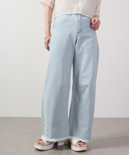 Blasty(ブラスティー)の「BLASTY カーブデニム(デニムパンツ・レディース・ブラック/サックスブルー/ライトブルー・M)」の11枚目の写真