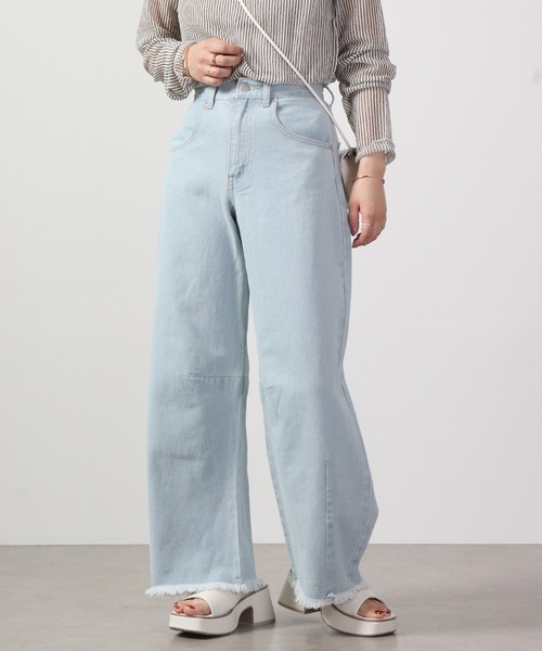 Blasty(ブラスティー)の「BLASTY カーブデニム(デニムパンツ・レディース・ブラック/サックスブルー/ライトブルー・M)」の14枚目の写真