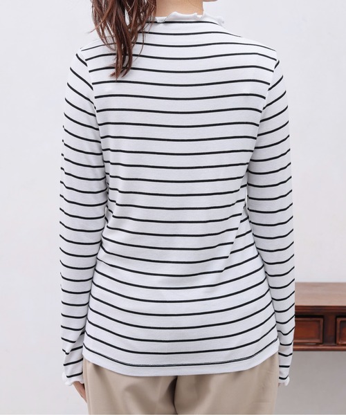 Chez toi（シェトワ）の「メロー長袖T（Tシャツ/カットソー・レディース・オフホワイト/アイボリー/ブルー/ブラック・FREE）」の13枚目の写真