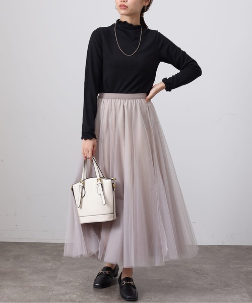 Chez toi（シェトワ）の「メロー長袖T（Tシャツ/カットソー・レディース・オフホワイト/アイボリー/ブルー/ブラック・FREE）」の22枚目の写真