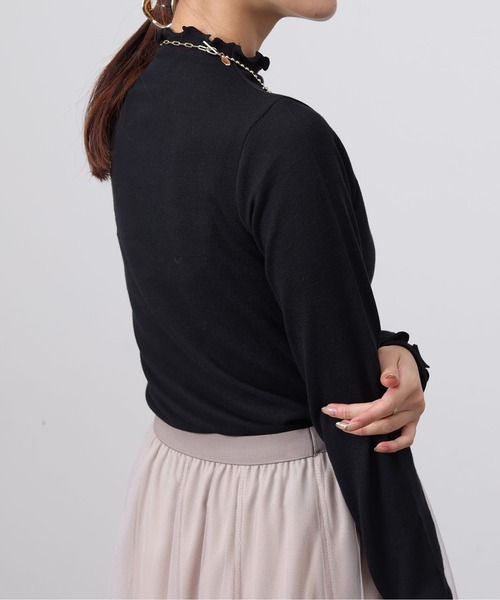 Chez toi（シェトワ）の「メロー長袖T（Tシャツ/カットソー・レディース・オフホワイト/アイボリー/ブルー/ブラック・FREE）」の19枚目の写真