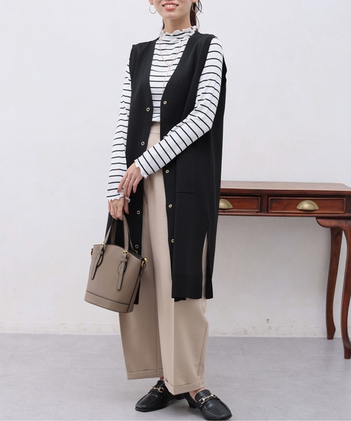 Chez toi（シェトワ）の「メロー長袖T（Tシャツ/カットソー・レディース・オフホワイト/アイボリー/ブルー/ブラック・FREE）」の16枚目の写真