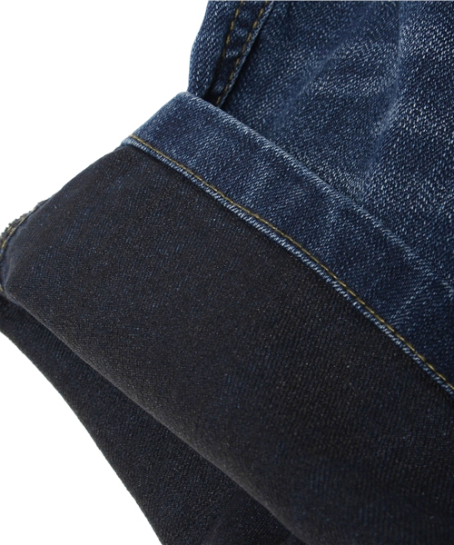 CIAOPANIC TYPY（チャオパニックティピー）の「KIDS デニムイージーショートパンツ（デニムパンツ・キッズ・インディゴブルー/ホワイト・105/125/115/135/95）」の8枚目の写真