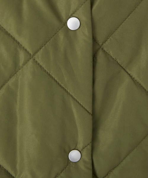 forksy.（フォルクシー）の「【forksy.】マルチウェイ中綿リバーシブルダイヤキルティングミドルコート（ブルゾン・レディース・カーキ/アイボリー/ブラック・FREE）」の18枚目の写真