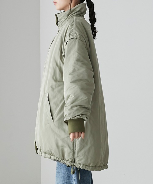 forksy.（フォルクシー）の「【forksy.】マルチウェイ中綿リバーシブルダイヤキルティングミドルコート（ブルゾン・レディース・カーキ/アイボリー/ブラック・FREE）」の22枚目の写真