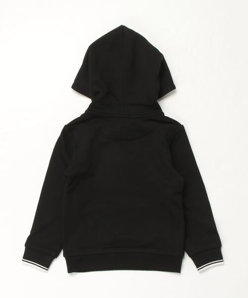 FRED PERRY（フレッドペリー）の「Kids Tipped Hooded Sweatshirt（パーカー・キッズ・ブラック・2-3/6-7/4-5/8-9）」の2枚目の写真