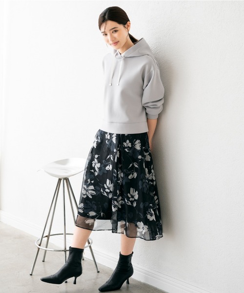 MISCH MASCH（ミッシュマッシュ）の「■2023秋冬新作■ダンボールニットプルオーバー/MM338203（パーカー・レディース・モカ/ライトブルー/ピンク/ブラック・M/S）」の5枚目の写真