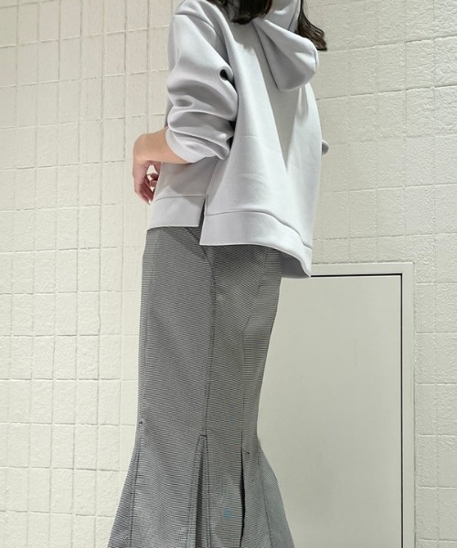 MISCH MASCH（ミッシュマッシュ）の「■2023秋冬新作■ダンボールニットプルオーバー/MM338203（パーカー・レディース・モカ/ライトブルー/ピンク/ブラック・M/S）」の22枚目の写真