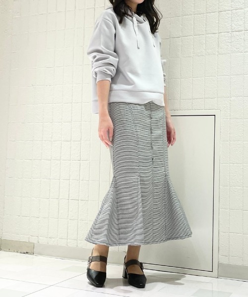 MISCH MASCH（ミッシュマッシュ）の「■2023秋冬新作■ダンボールニットプルオーバー/MM338203（パーカー・レディース・モカ/ライトブルー/ピンク/ブラック・M/S）」の20枚目の写真