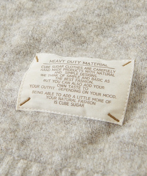 CUBE SUGAR（キューブシュガー）の「ヤクフィールニット配色レイヤードプルオーバー（ニット/セーター・レディース・ブルー/レッド/ベージュ・M）」の18枚目の写真