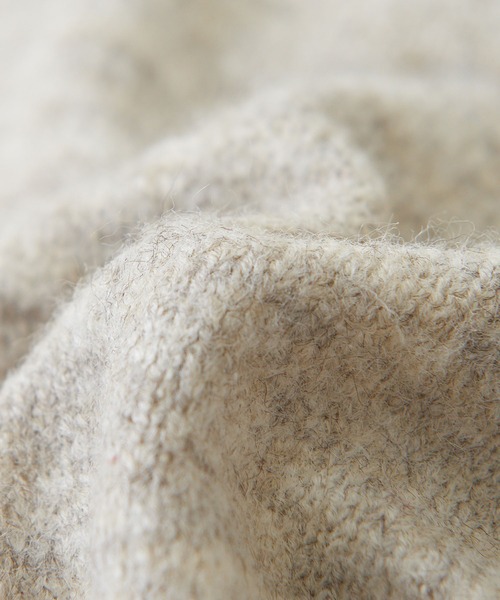 CUBE SUGAR（キューブシュガー）の「ヤクフィールニット配色レイヤードプルオーバー（ニット/セーター・レディース・ブルー/レッド/ベージュ・M）」の21枚目の写真