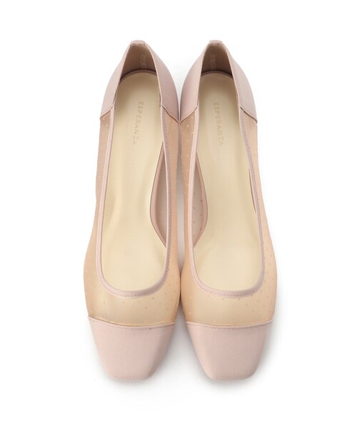 ESPERANZA(エスペランサ)の「◆メッシュドットヒールパンプス 結婚式二次会 パーティー(パンプス・レディース・チョコ/ブラック系8・24.0cm/23.5cm/22.5cm/24.5cm/23.0cm)」の8枚目の写真