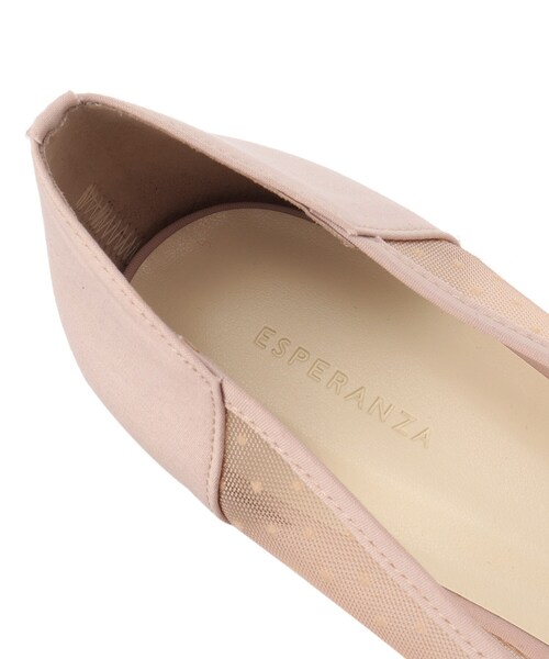 ESPERANZA(エスペランサ)の「◆メッシュドットヒールパンプス 結婚式二次会 パーティー(パンプス・レディース・チョコ/ブラック系8・24.0cm/23.5cm/22.5cm/24.5cm/23.0cm)」の11枚目の写真