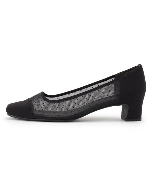 ESPERANZA(エスペランサ)の「◆メッシュドットヒールパンプス 結婚式二次会 パーティー(パンプス・レディース・チョコ/ブラック系8・24.0cm/23.5cm/22.5cm/24.5cm/23.0cm)」の14枚目の写真