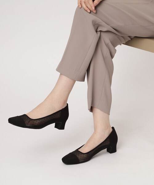 ESPERANZA(エスペランサ)の「◆メッシュドットヒールパンプス 結婚式二次会 パーティー(パンプス・レディース・チョコ/ブラック系8・24.0cm/23.5cm/22.5cm/24.5cm/23.0cm)」の17枚目の写真