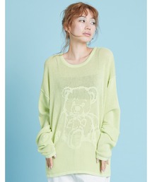 《Little sunny bite》Bear knit top