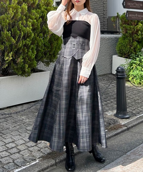 INGNI（イング）の「コルセットドッキングフレア／スカート（スカート