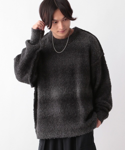 RAGEBLUE(レイジブルー)の「ブークレグラデーションクルーネックルーズニット(ニット/セーター・メンズ・ブラウン/ブラック/ブルー・MEDIUM/LARGE)」の18枚目の写真