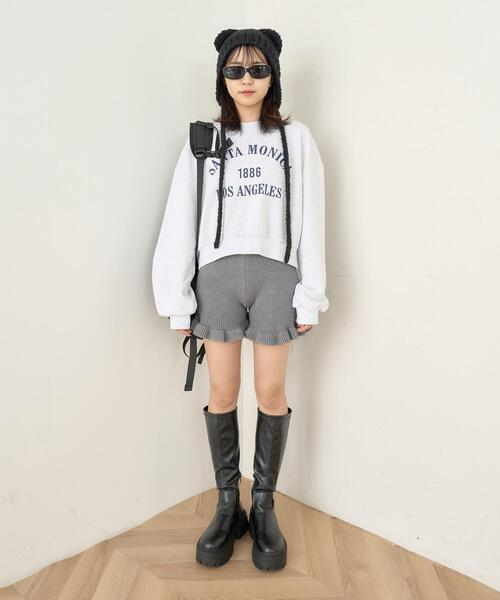 PHILLY(フィリー)の「【PHILLY】クマ耳ニットキャップ(ニットキャップ/ビーニー・レディース・ブラック/ベージュ/ブラウン・FREE)」の4枚目の写真