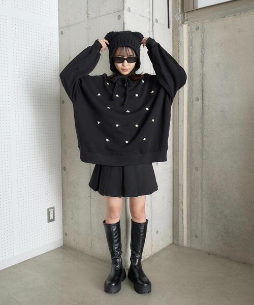 PHILLY(フィリー)の「【PHILLY】クマ耳ニットキャップ(ニットキャップ/ビーニー・レディース・ブラック/ベージュ/ブラウン・FREE)」の19枚目の写真