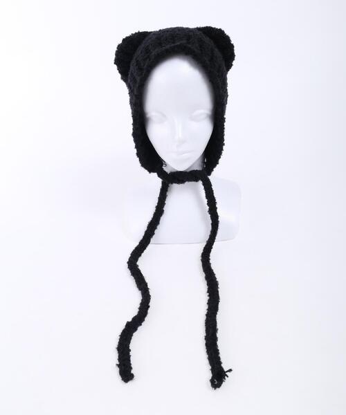 PHILLY(フィリー)の「【PHILLY】クマ耳ニットキャップ(ニットキャップ/ビーニー・レディース・ブラック/ベージュ/ブラウン・FREE)」の20枚目の写真