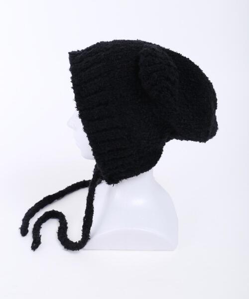 PHILLY(フィリー)の「【PHILLY】クマ耳ニットキャップ(ニットキャップ/ビーニー・レディース・ブラック/ベージュ/ブラウン・FREE)」の16枚目の写真