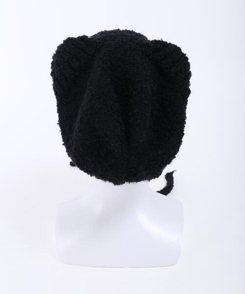 PHILLY(フィリー)の「【PHILLY】クマ耳ニットキャップ(ニットキャップ/ビーニー・レディース・ブラック/ベージュ/ブラウン・FREE)」の18枚目の写真