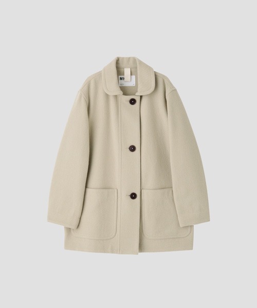 MHL.（エムエイチエル）の「HEAVY COTTON WOOL DRILL（その他アウター・レディース・ブラック/ライトベージュ・1/2）」の8枚目の写真