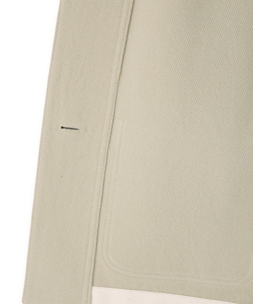 MHL.（エムエイチエル）の「HEAVY COTTON WOOL DRILL（その他アウター・レディース・ブラック/ライトベージュ・1/2）」の10枚目の写真