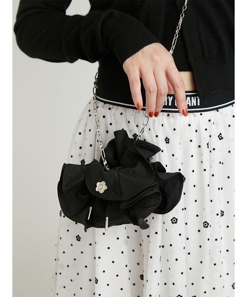 LILY BROWN(リリーブラウン)の「【LILY BROWN×MARY QUANT】デイジーバッグ(ショルダーバッグ・レディース・ホワイト/ブラック・FREE)」の8枚目の写真