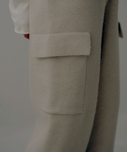 hellam（へラム）の「サイドポケットニットカーゴパンツ（カーゴパンツ・レディース・グレー/ホワイト/ブラック・FREE）」の16枚目の写真