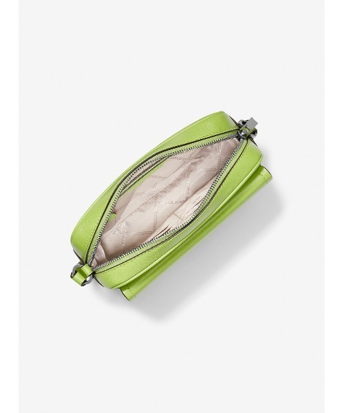 美品 マイケルコース ドームクロスボディ ショルダーバッグ チェーン グリーン MICHAEL KORS（マイケルコース）の「JET SET TRAVEL ドーム