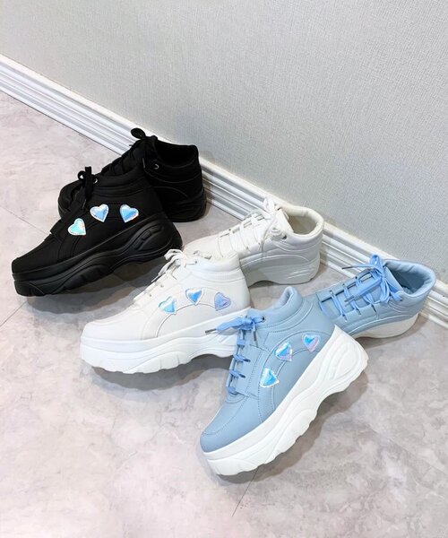 cs T&P(シーエスティーアンドピー)の「厚底ハートスニーカー(スニーカー・レディース・ブルー/ホワイト/ブラック・S/M/L/LL)」の21枚目の写真