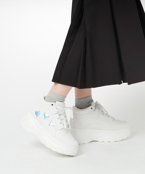 cs T&P(シーエスティーアンドピー)の「厚底ハートスニーカー(スニーカー・レディース・ブルー/ホワイト/ブラック・S/M/L/LL)」の19枚目の写真