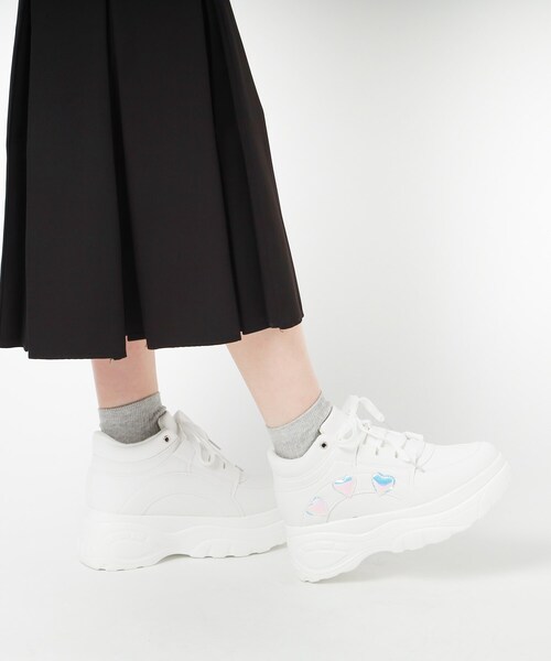 cs T&P(シーエスティーアンドピー)の「厚底ハートスニーカー(スニーカー・レディース・ブルー/ホワイト/ブラック・S/M/L/LL)」の17枚目の写真