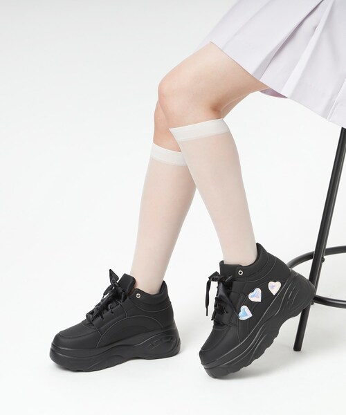 cs T&P(シーエスティーアンドピー)の「厚底ハートスニーカー(スニーカー・レディース・ブルー/ホワイト/ブラック・S/M/L/LL)」の3枚目の写真