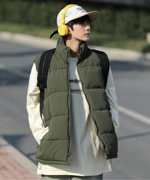 EFFECTION（エフェクション）の「【neos -addictive design-】ルーズシルエット スタンドネック ナイロン 中綿 ベスト（ダウンベスト）」