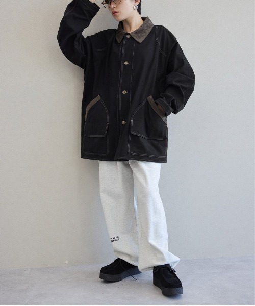 RAGEBLUE（レイジブルー）の「襟コーデュロイ/ハンティングジャケット（ミリタリージャケット・レディース・オリーブ/ブラック・FREE）」の5枚目の写真