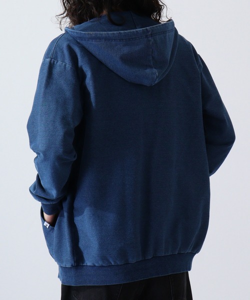 Toucan Surfing インディゴニット 裏起毛 フロントZIP パーカー