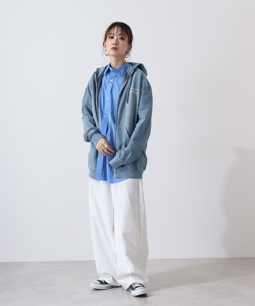 Toucan Surfing インディゴニット 裏起毛 フロントZIP パーカー