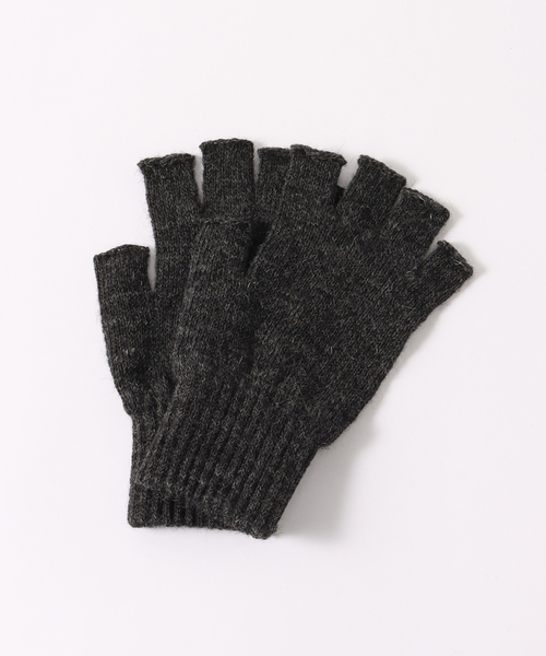 Black Sheep（ブラックシープ）の「【BLACK SHEEP / ブラックシープ】 FINGERLESS GLOVE（手袋・メンズ・ライトグレー/チャコールグレー/ブラック/カーキ/ブルー・FREE）」の3枚目の写真
