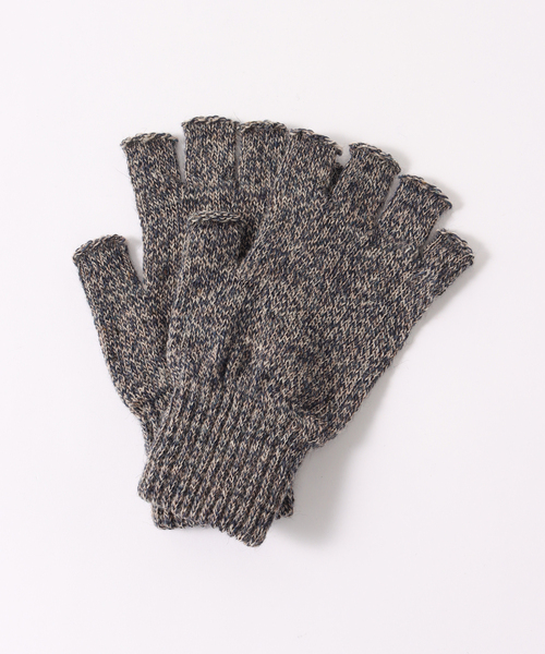 Black Sheep（ブラックシープ）の「【BLACK SHEEP / ブラックシープ】 FINGERLESS GLOVE（手袋・メンズ・ライトグレー/チャコールグレー/ブラック/カーキ/ブルー・FREE）」の5枚目の写真