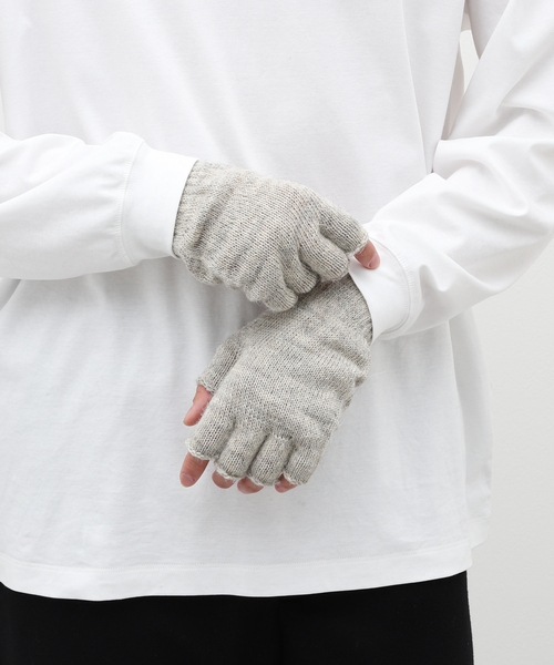 Black Sheep（ブラックシープ）の「【BLACK SHEEP / ブラックシープ】 FINGERLESS GLOVE（手袋・メンズ・ライトグレー/チャコールグレー/ブラック/カーキ/ブルー・FREE）」の15枚目の写真