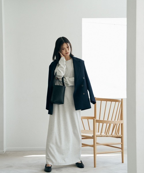 marjour（マージュール）の「OTONA MAXI LENGTH ONEPIECE（ワンピース・レディース・オートミール/ブラック・S～Ｍ/M～Ｌ）」の11枚目の写真