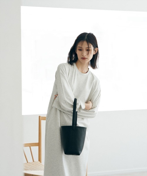 marjour（マージュール）の「OTONA MAXI LENGTH ONEPIECE（ワンピース・レディース・オートミール/ブラック・S～Ｍ/M～Ｌ）」の8枚目の写真