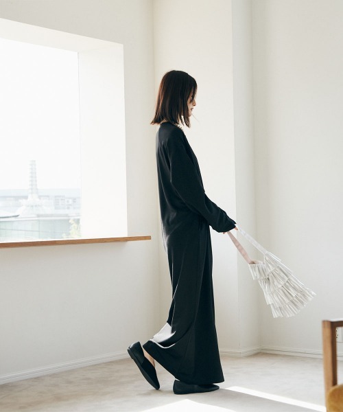 marjour（マージュール）の「OTONA MAXI LENGTH ONEPIECE（ワンピース・レディース・オートミール/ブラック・S～Ｍ/M～Ｌ）」の20枚目の写真