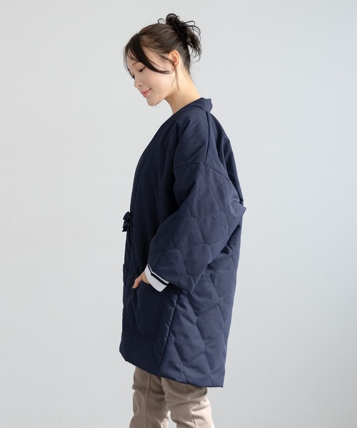 SOUBIEN(ソウビエン)の「半纏 ダウン キルティング 部屋着 防寒(その他アウター・レディース・オフホワイト/グレー/ネイビー/カーキ・M/L)」の20枚目の写真