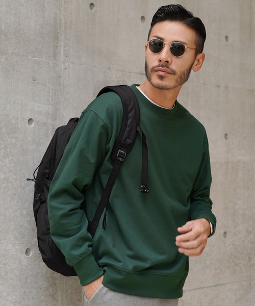 jiggys shop(ジギーズショップ)の「裏起毛 スウェット トレーナー(スウェット・メンズ・ブルー系その他/グリーン/杢グレー/ブラック/ネイビー・X-LARGE/LARGE/MEDIUM)」の4枚目の写真