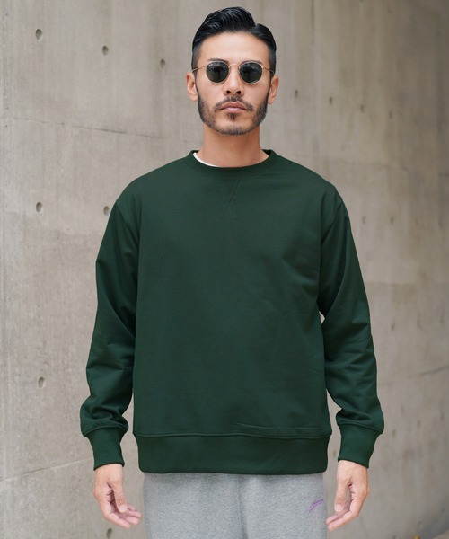jiggys shop(ジギーズショップ)の「裏起毛 スウェット トレーナー(スウェット・メンズ・ブルー系その他/グリーン/杢グレー/ブラック/ネイビー・X-LARGE/LARGE/MEDIUM)」の6枚目の写真